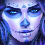  Dia De Los Muertos Face Make-up by MagicnaAnavi