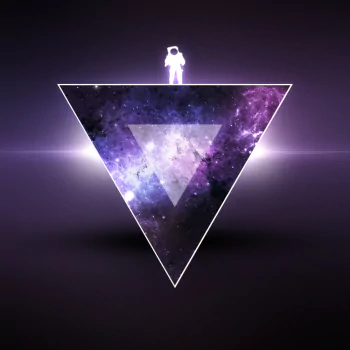 triangle purple astronaut Sci Fi PFP