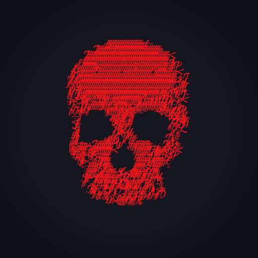 Download Glitch Art Skull Dark PFP