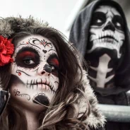 artistic sugar skull PFP