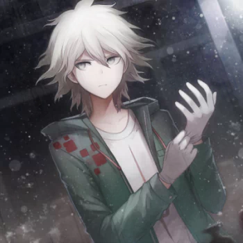 Nagito Komaeda video game Danganronpa 2: Goodbye Despair PFP