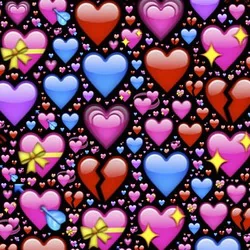  Red, Blue and Pink Hearts