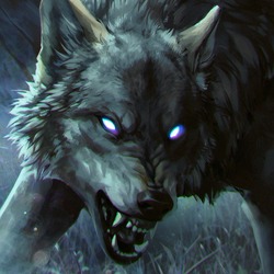 Snarling Wolf by Anna Podedworna