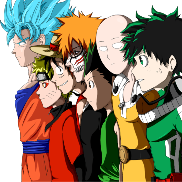 Download Izuku Midoriya Naruto Uzumaki Monkey D. Luffy