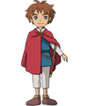Avatar of a young male character from Ni no Kuni, wearing a red cape and standing confidently for a profile picture.