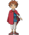 Avatar of a young male character from Ni no Kuni, wearing a red cape and standing confidently for a profile picture.