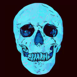  Blue Skull by prettysleepy