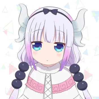 pink hair blue eyes horns Kanna Kamui Anime Miss Kobayashi's Dragon Maid PFP