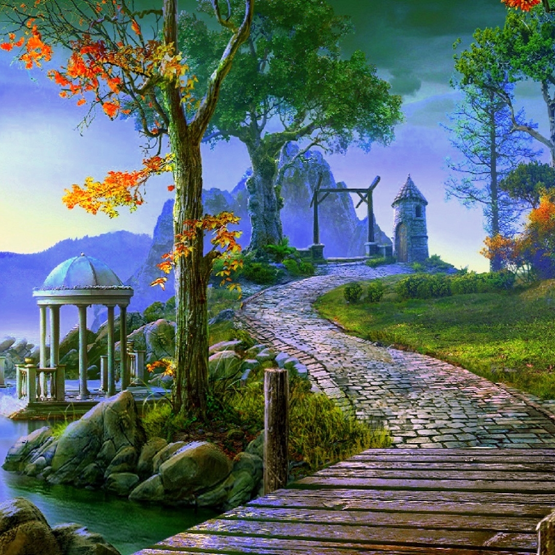 Fantasy Village in Autumn