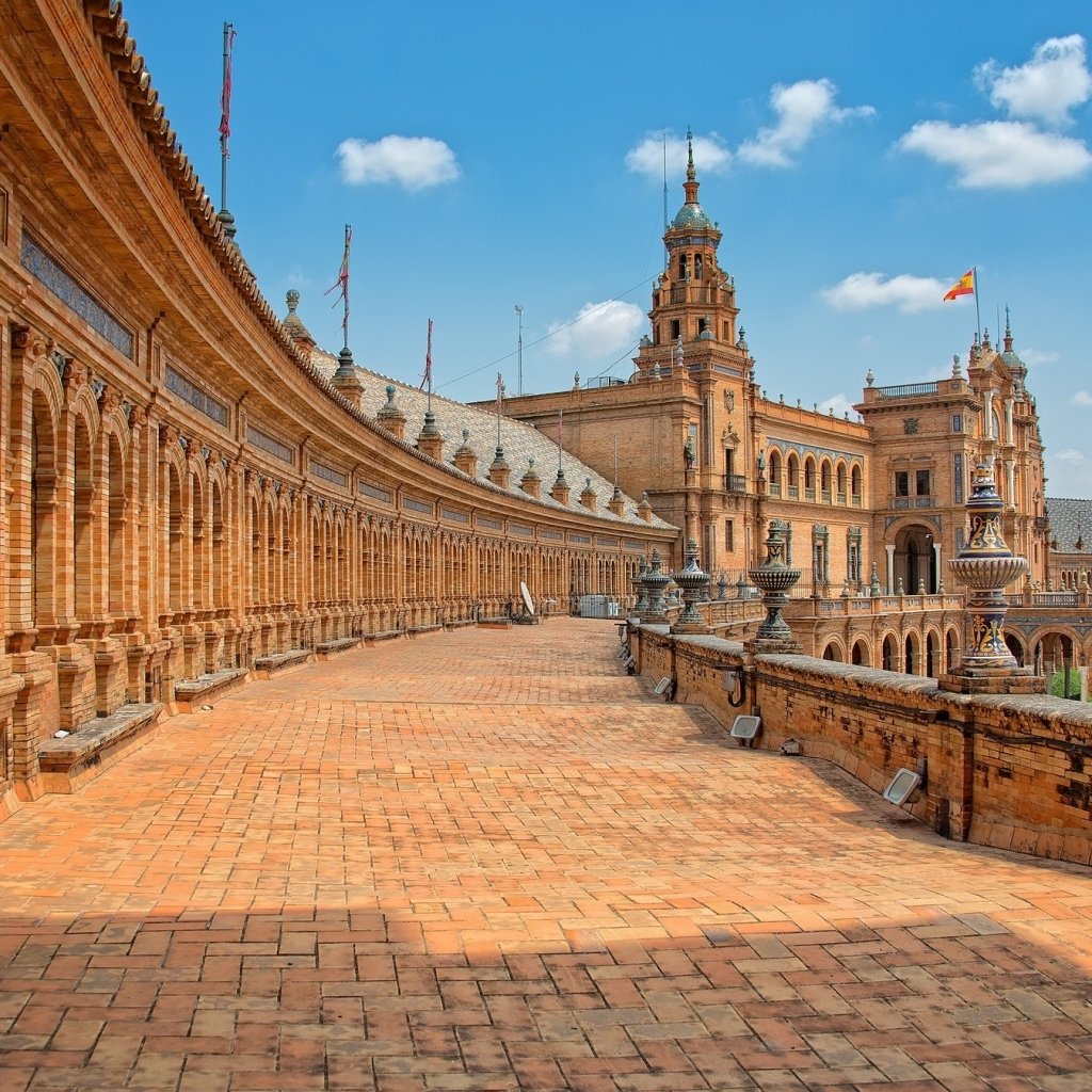 Download Place Seville Spain Plaza De España Man Made PFP