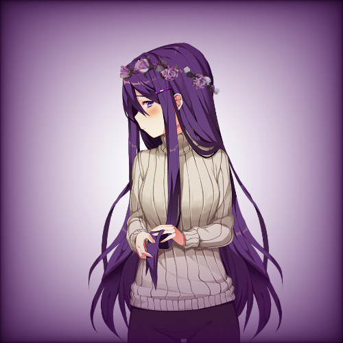 Download Yuri (Doki Doki Literature Club!) Video Game Doki Doki Literature Club! PFP