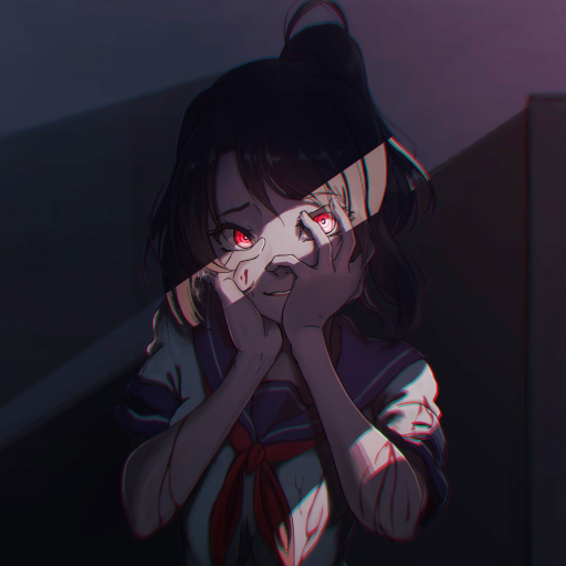 Yandere-chan in the shadows by Shyua