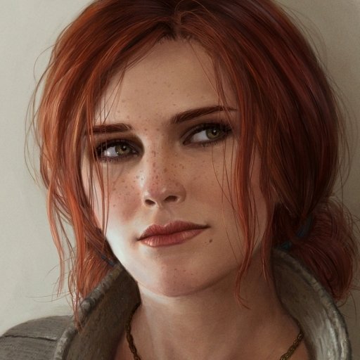 Download Freckles Green Eyes Red Hair Face Triss Merigold The Witcher 3 ...