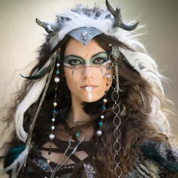 brown eyes brunette model cosplay woman PFP
