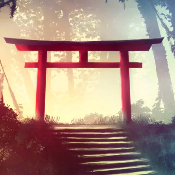 shrine path forest warrior samurai fantasy fantasy warrior PFP