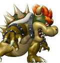 Avatar image of Bowser, the iconic villain from the Super Mario series, showing his spiked shell and fiery mane.