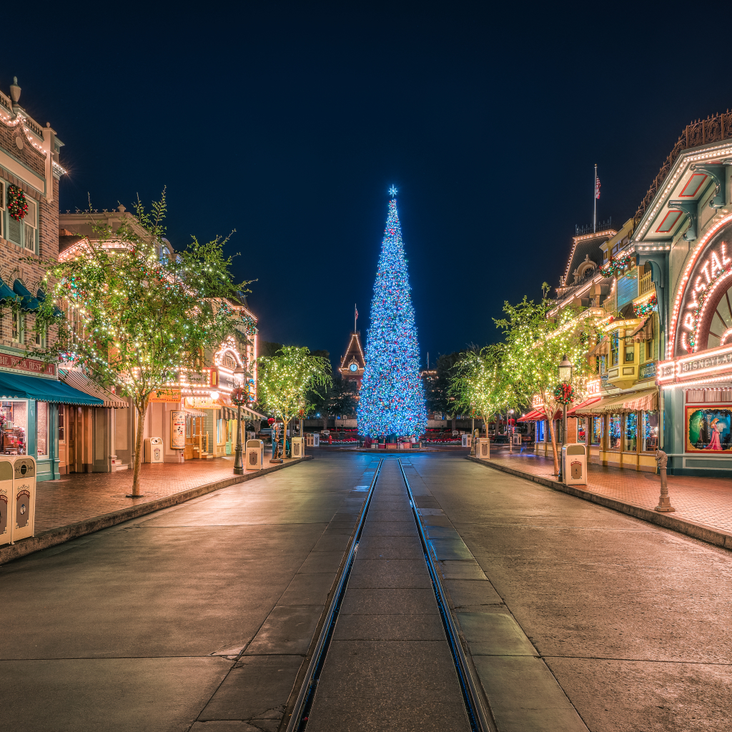 Disneyland at Christmastime by Justin Brown