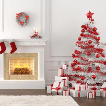 fireplace gift christmas ornaments christmas tree Christmas holiday PFP