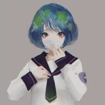 blue eyes Earth-Chan Anime PFP