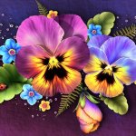 Download Design Pansy Flower Artistic PFP