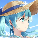 aqua hair aqua eyes hat bird white dress Vocaloid Hatsune Miku Anime Anime Bird PFP