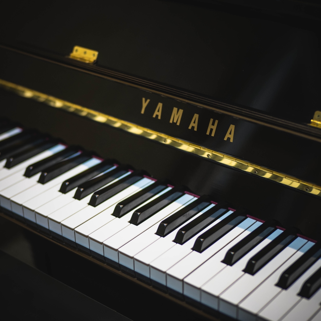 Close up of a Yamaha Piano keys by kdasomee1