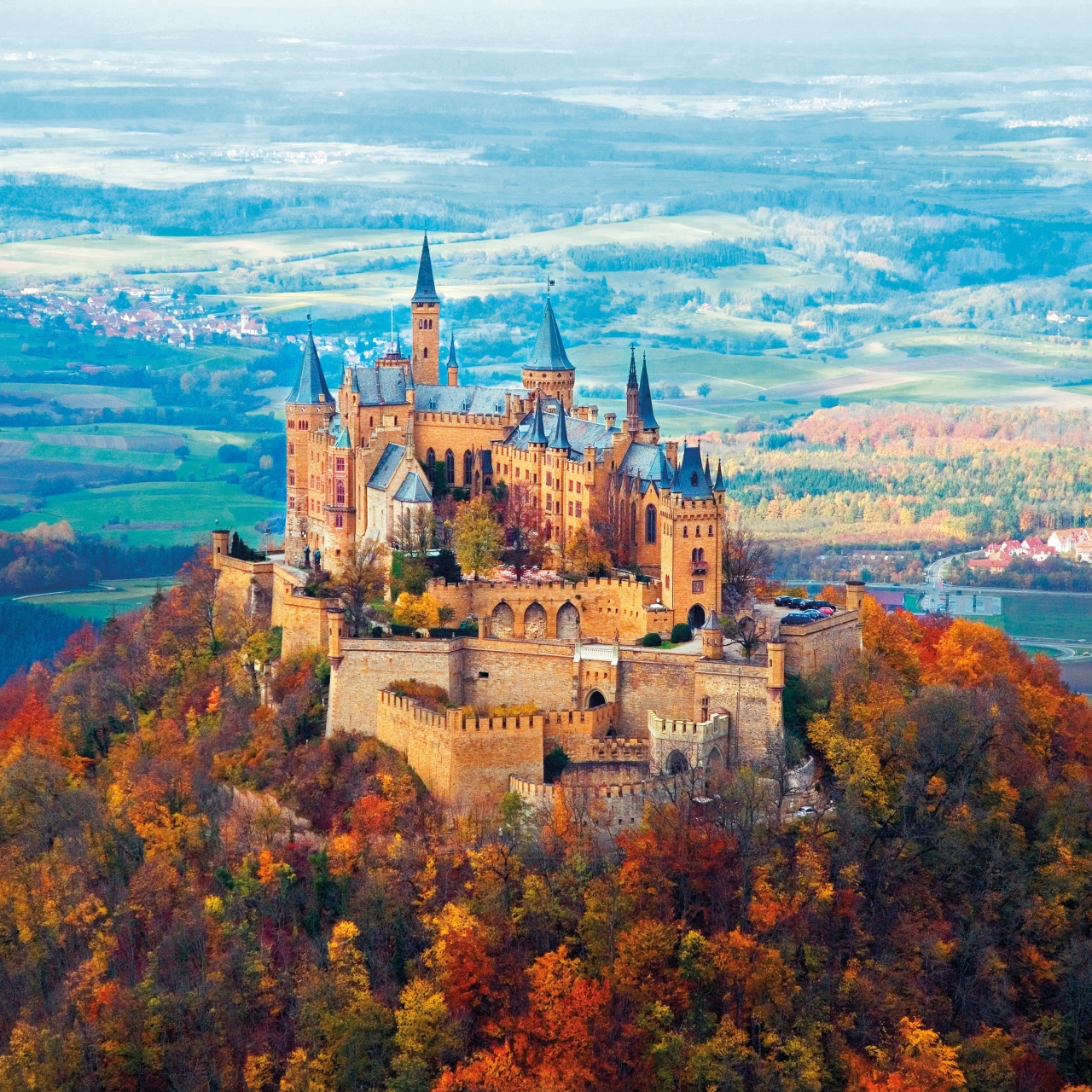 Hohenzollern Castle in the Fall