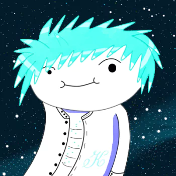blue hair artistic boy PFP