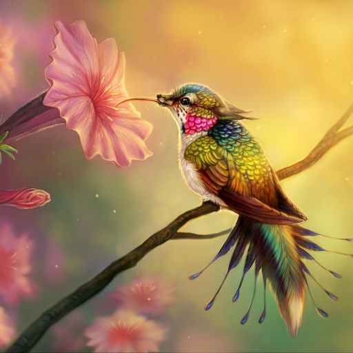 Fantasy Hummingbird by Meike Hakkaart