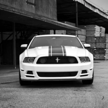 muscle car white car Ford Mustang Ford vehicle PFP