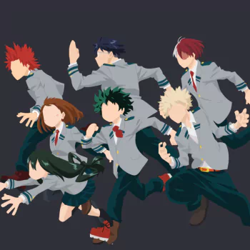 Eijiro Kirishima Tenya Iida Tsuyu Asui Katsuki Bakugou Izuku Midoriya Ochaco Uraraka Shoto Todoroki Anime My Hero Academia PFP