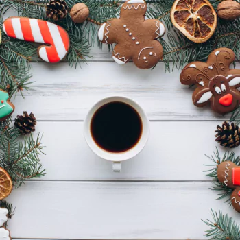 gingerbread still life cookie cup coffee food PFP