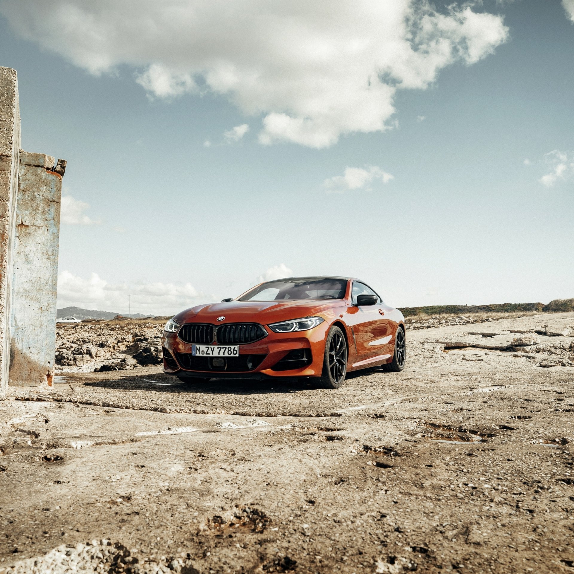 Download Car Vehicle Orange Car Grand Tourer BMW 8 Series BMW PFP