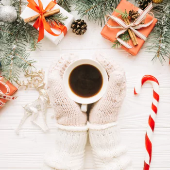 Christmas gift candy cane cup coffee food PFP