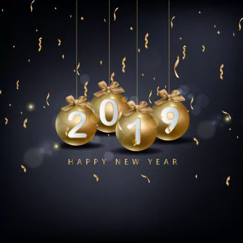 bauble Happy New Year New Year 2019 holiday PFP