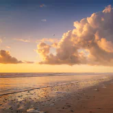  Cloudy Day on the Beach