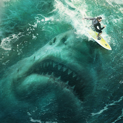 Download The Meg Surfer Shark Movie PFP