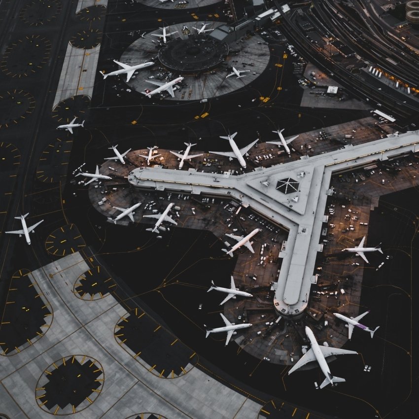 Download Airport Aerial Aircraft Man Made PFP