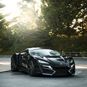 supercar black car vehicle car Lykan HyperSport PFP