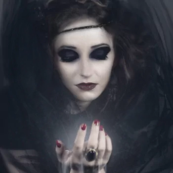 black dark vampire fantasy lipstick witch Dark Fantasy PFP