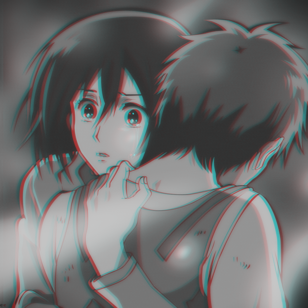 Mikasa and Eren by Dasrah