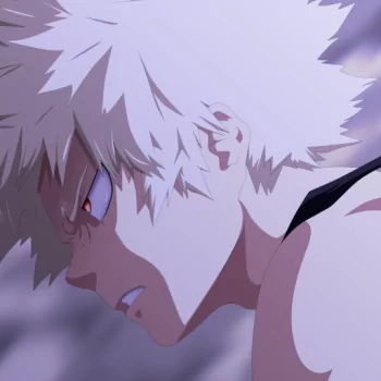 Close-up side profile of Katsuki Bakugou from the anime My Hero Academia, used as a forum avatar or profile picture.