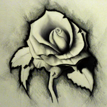 drawing flower artistic rose PFP