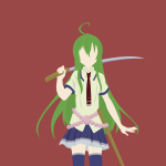 Anime Armed Girl's Machiavellism Pfp by Luridu