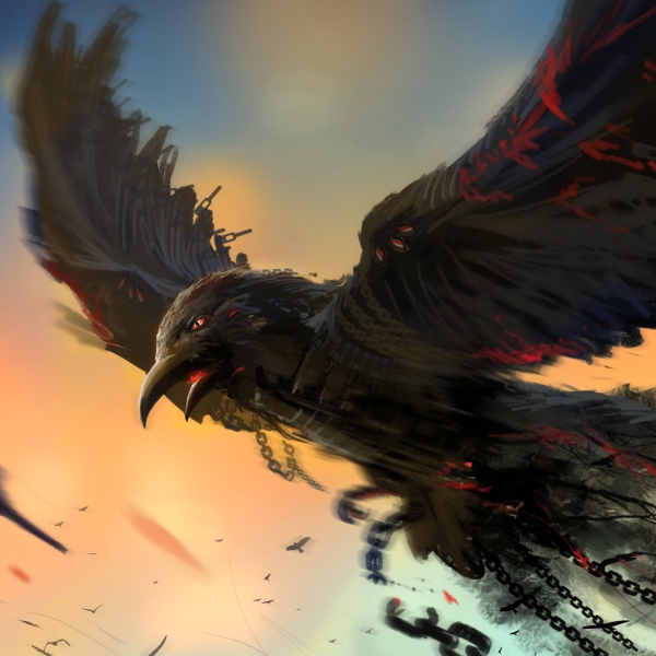 Flying Raven by Phuoc Quan