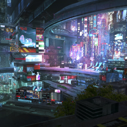 Sci Fi City Pfp by Derek Weselake