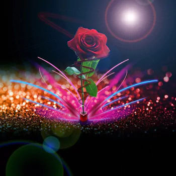 red rose rose flower artistic PFP