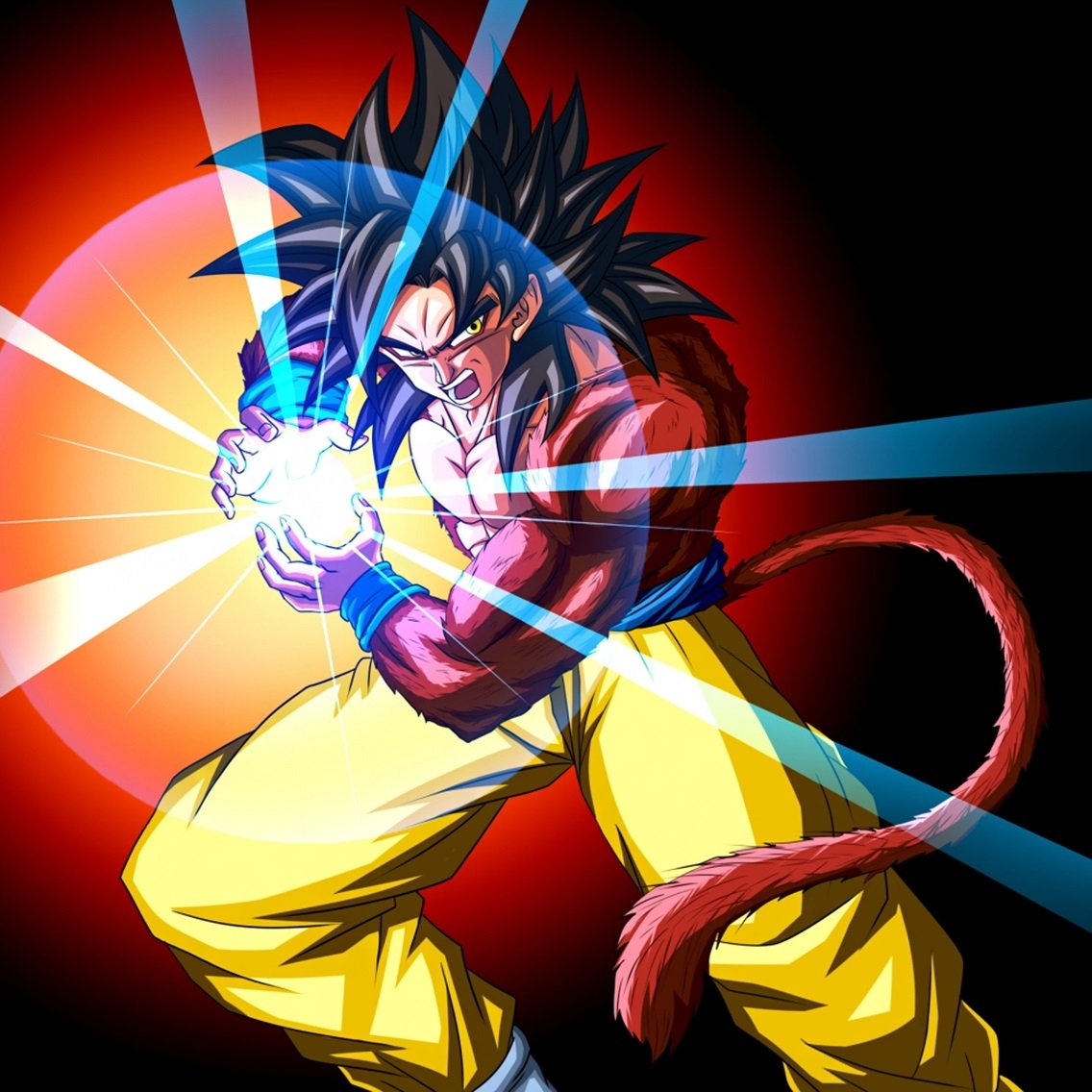 Download Kamehameha Super Saiyan 4 Goku Dragon Ball GT Anime PFP