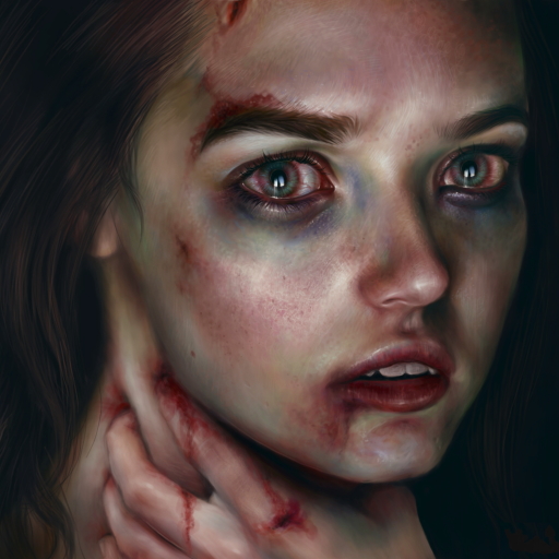 Injured Girl by Elena Sai