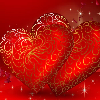  Valentine with Gold Dove